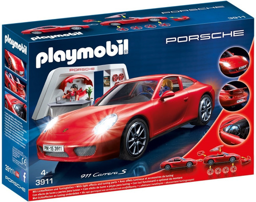 Juego Playmobil Porsche 911 Carreras S Rojo 51 Piezas 3
