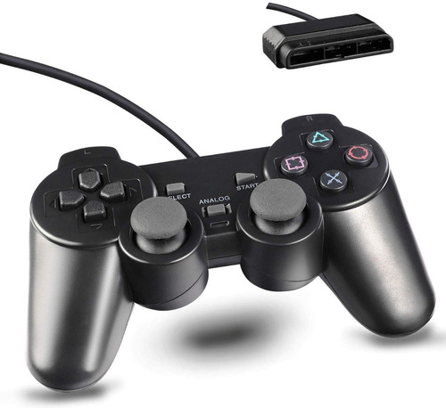 Imagen 1 de 3 de Joystick Ps2 Control Mando Playstation 2 Con Cable Vibracion