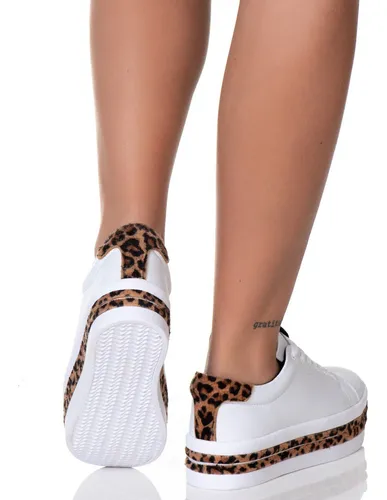 Tenis plataforma cheap animal print