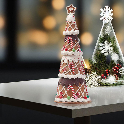 Decoración De Mesa De Navidad, Adorno De Árbol De Pequeño