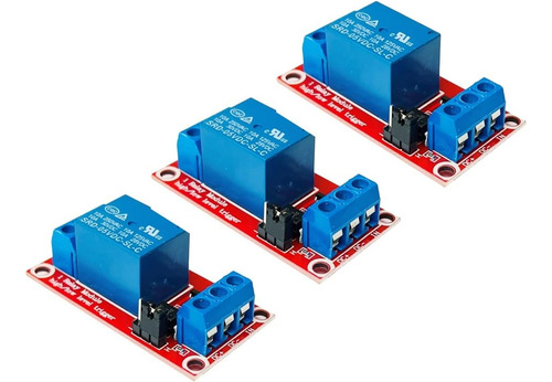 Módulo De Relé Ajustable De 3 Piezas Para Arduino, Esp32, Es