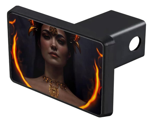 Fire Goddess Art Trailer Hitch Cover - Fantasy Trailer Hitch