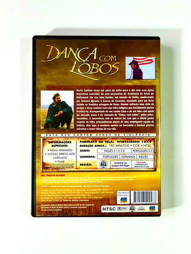 Dança Com Lobos - O Guarda-costas - Os Intocáveis - 3 Dvd