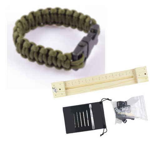 Plantilla De Paracord De Madera, Fabricante Largo 6 Pines