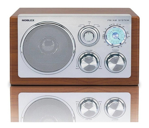 Noblex Rx40m Radio Am/fm Diseño Retro Vintage Box Madera 220