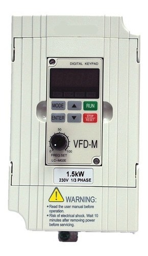 Variador De Frecuencia Vfd-m Tipo Delta 2 Hp 220 Vac 3 Fases