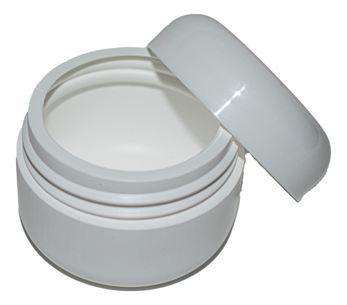 500 Frasco Tarro Pomadero 50 Ml Gr Plástico Blanco Estetico