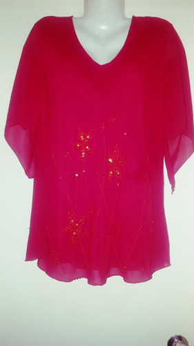 Blusa Talle Xl Roja Gaza