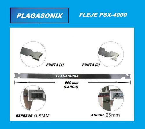 Imagen 2 de 10 de Fleje Para Apertura Automotor Auto Ganzua Cerrajero Psx-4000