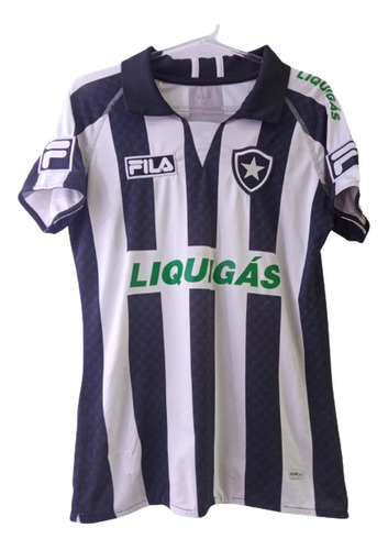 Camisa Feminina Botafogo Listrada Ótimo Estado Manga Curta