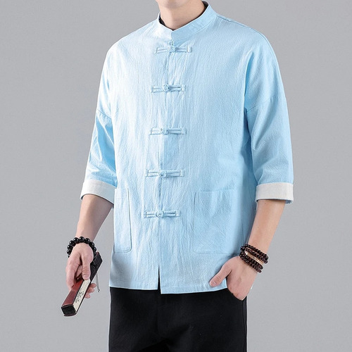 Camisa Kungfu Wushu Para Hombre Traje De Kung-fu Taichí Tang