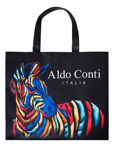 Shopping Bag Grande Hombre Aldo Conti (ha020) Color Negro