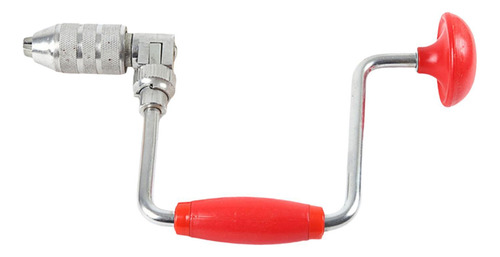 Taladro Manual Para Carpintería, Herramienta De Rojo