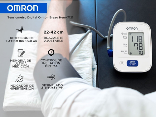 Tensiómetro digital de brazo automático Omron HEM-7121