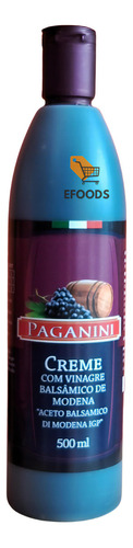 Vinagre Creme De Aceto Balsâmico Di Modena Paganini 500ml