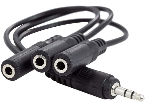 Cable Divisor De Audio Splitter 3.5mm 1 Macho A 3 Hembra