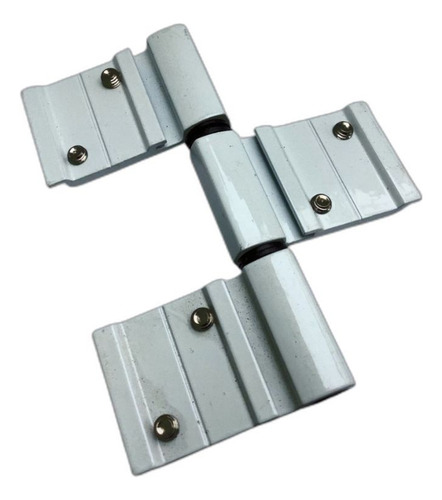 Dobradica Encaixe Tripla Branca Linha 42 Dob-704 Alumifix