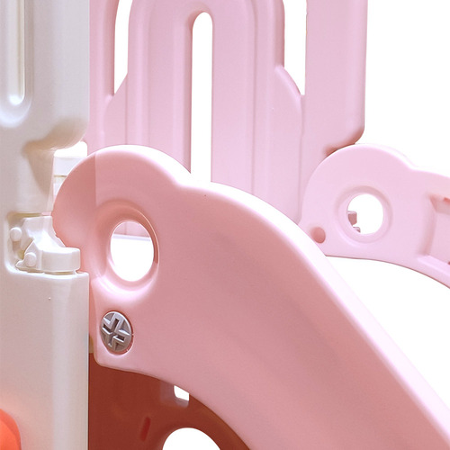 Juegos Canasta Resbaladilla Escaladora Infantil 3 En 1 Color Rosa