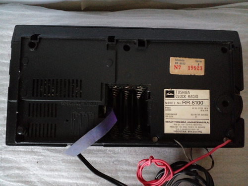 Radio Relógio Toshiba Antigo (Usado)