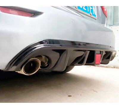 Black Rear Bumper Diffuser Spoiler Lip For 2014-2017 Inf Jjb