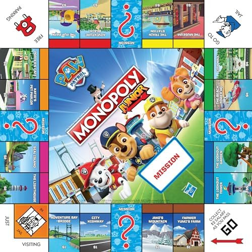 Juego De Mesa Monopoly Jr Paw Patrol | Con Chase, Marshall,