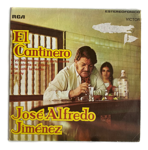 Lp José Alfredo Jiménez - El Cantinero / Excelente 