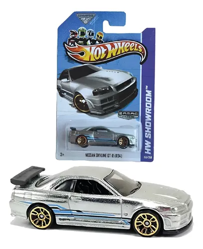 ホットウィール ID Skyline GT-R [BNR34] zamac Hot Wheels Nissan Skyline Gt-r R34 Zamac Lacrado Novo | MercadoLivre