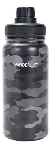 Botella Acero Inoxidable Termica Wanderlust Camuflada Color Gris