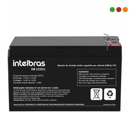 Bateria De 12v 4.5a Intelbras F1-xb 12seg