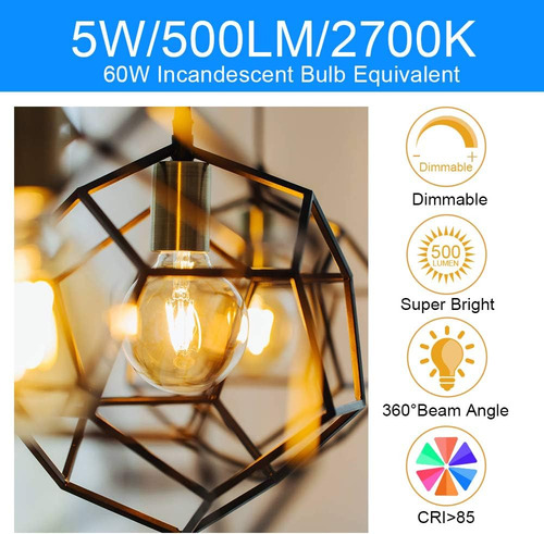 Bombilla Led Energetic Smarter Lighting, G25, 2700k, 12 Uni.