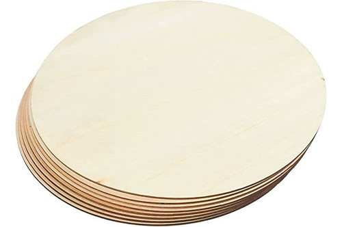 Circulo De Madera Sin Acabar De Madera Rustica Natural Par