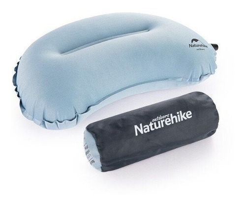 Almohada Autoinflable Inflable Naturehike Color Azul