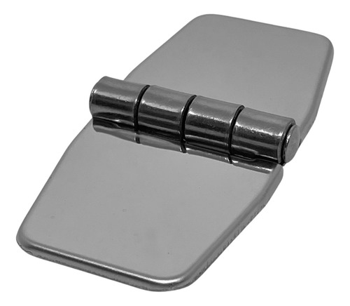 Dobradiça 6 Furos 77mm X 38mm Aço Inox Com Capa
