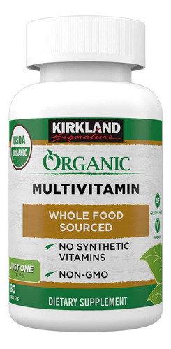 Multivitamina Orgánica - 80 Tabletas Recubiertas