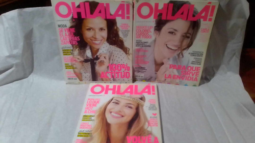  3 Revistas Ohlala¡   Moda - Belleza Y Salud - Viajes - Casa