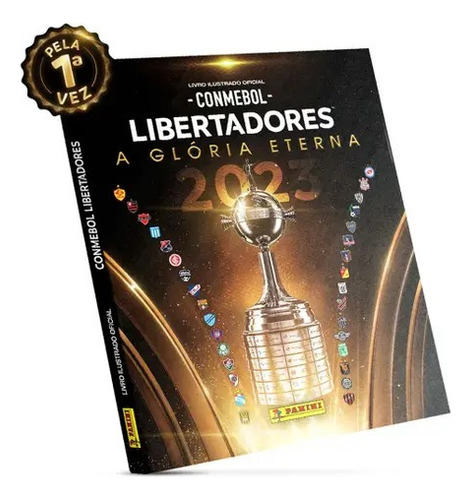 Conmebol Libertadores 2023 - Box Exclusivo Com Álbum Capa Dura + 75 Figurinhas Avulsas Sem Repetições