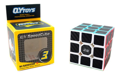 Cubo Rubik Qiyi Warrior 3x3 Fibra De Carbono Ingenio Juego