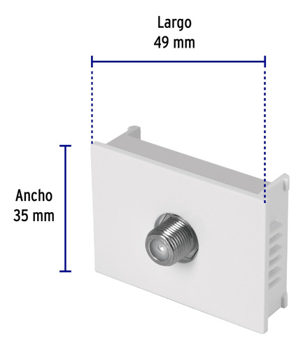 Toma Tv 1.5 Modulos Linea Española Volteck 47055