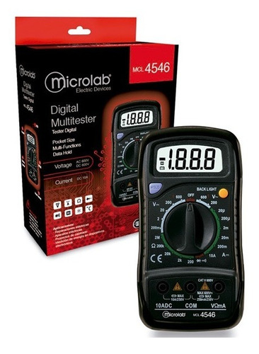Multi Tester Digital Microlab Modelo 4546