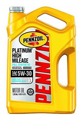 Pennzoil Platinum High Kilometraje Totalmente Sintetico 5w-