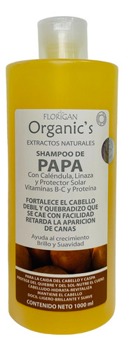 Shampoo Fortalecedor De Papa Con Vitaminas B C Florigan® 1lt