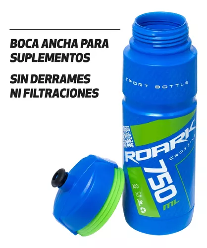 Pack Botella Agua Deportiva 750 Ml Hidratacion Fitness X2