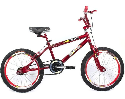 Bicicleta Bmx Cross  Aro 20 Cor Vermelha