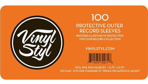 Vinyl Styl Protective Outer Record Sleeves 100 Pack