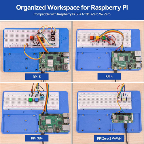 Sunfounder Rab Holder Breadboard Kit Para Raspberry Pi Compa