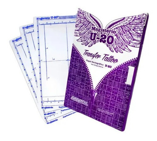 Papel Hectografico U20 Para Decalque 100 Folhas Tatuagem