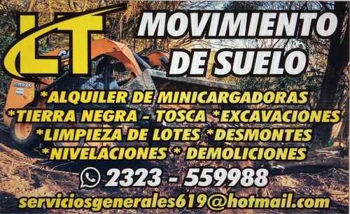 Imagen 1 de 5 de Movimientos De Suelos. Tosca, Tierra Negra, Excavaciones