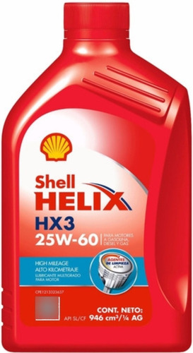 Shell 25w60 Mineral 