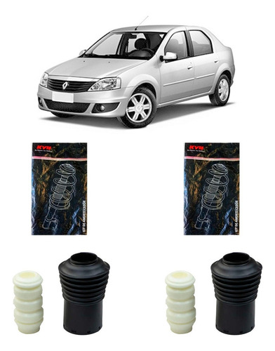 Kit Amortecedor Dianteiro Kayaba Renault Logan 08/... - Par