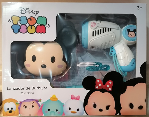 Lanzador De Burbujas Mickey Con Bolsa Para Niños.